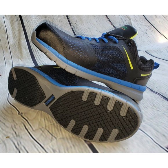 HyTest Steel Toe Safety Cadmium  Athletic 11519 Men\'s Sz10 NIB BlackBlue lace up main image 6